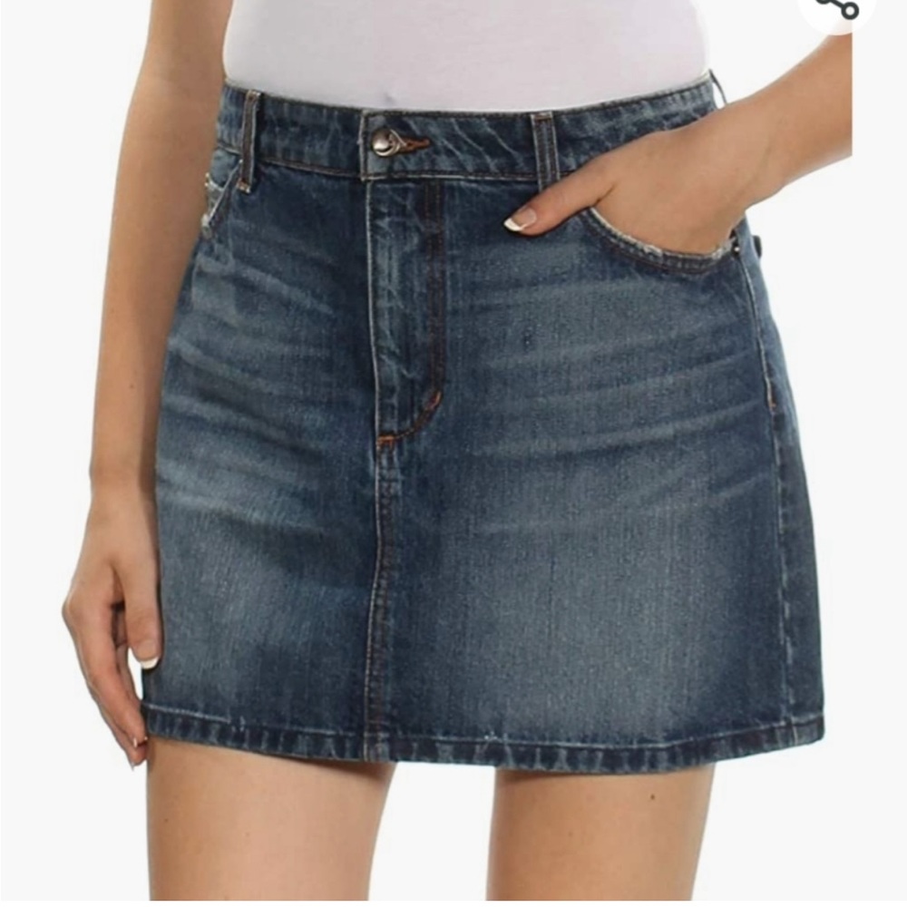 Joe’s Jeans Denim Skirt Designer Dark Wash Size 30